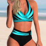 Alma™ | Halter neck bikini set with print