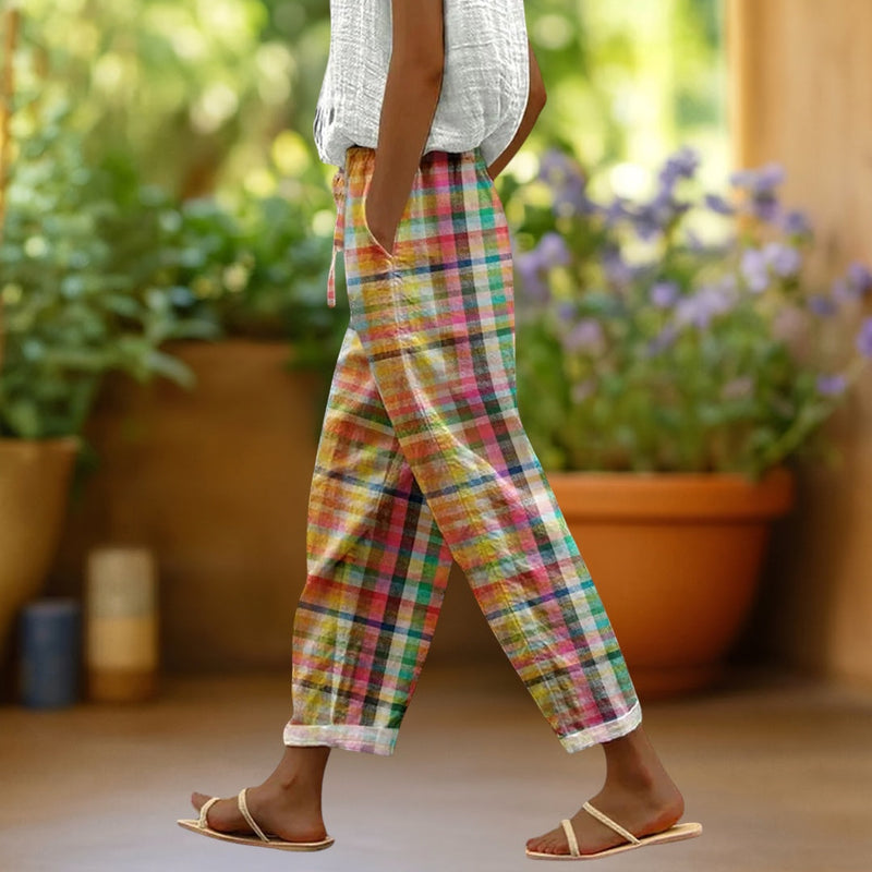Michelle™ | Comfortable Plaid Pants