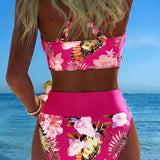 Marta™ | Contrast Floral Bikini Roos
