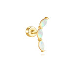 Monika – Small earrings of elegant subtlety.