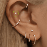 Isabela – Gold earrings with an elegant and fluid design.