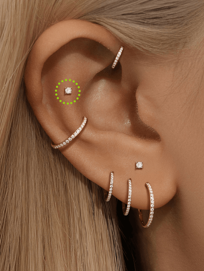 Isabela – Gold earrings with an elegant and fluid design.