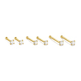 Isabela – Gold earrings with an elegant and fluid design.
