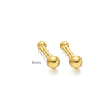 Isabela – Gold earrings with an elegant and fluid design.