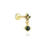 Annika – Gold earrings with an elegant and contemporary design.