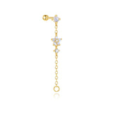 Johana – Gold earrings with an elegant and delicate design.