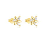 Viktoria – Delicate gold earrings with an elegant shine.