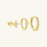 Luisa – Gold earrings with an elegant and feminine design.