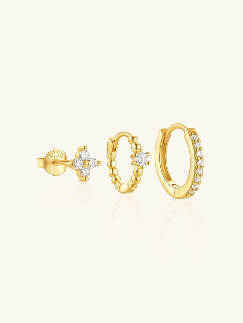 Luisa – Gold earrings with an elegant and feminine design.