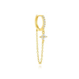 Magdaléna – Minimalist design gold earrings.