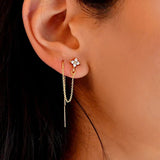 Magdaléna – Minimalist design gold earrings.