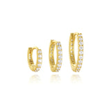 Anneliese – Gold earrings with a gentle curve
