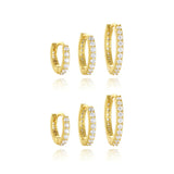 Anneliese – Gold earrings with a gentle curve