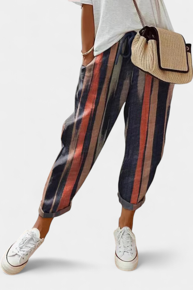 Mely Relaxed Fit Linen Pants with Timeless Style