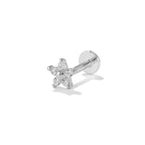 Nora – Elegant gold earrings with a transparent design.