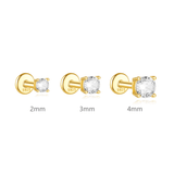 Evelína – Delicate gold earrings with elegant curves.