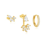 Magda – Delicate gold earrings with a soft shimmer.