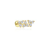 Františka – Gold earrings with a subtle glow.