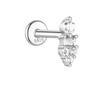 Gold earrings with elegant curved design