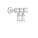 Gold earrings with elegant curved design