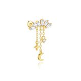 Miriam – Gold Earrings with Structured Design.