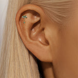 Romina – Gold earrings with a charming playful touch.