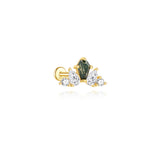 Romina – Gold earrings with a charming playful touch.