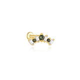 Romina – Gold earrings with a charming playful touch.