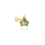 Romina – Gold earrings with a charming playful touch.