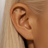 Romina – Gold earrings with a charming playful touch.