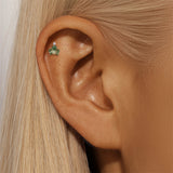 Romina – Gold earrings with a charming playful touch.