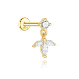 Johana-Marie – Gold Earrings with Textured Design.
