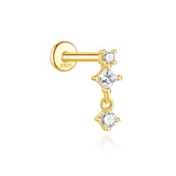 Valentina – Elegant gold earrings with delicate curvature.
