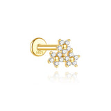 Valentina – Elegant gold earrings with delicate curvature.