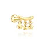 Valentina – Elegant gold earrings with delicate curvature.