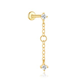 Valentina – Elegant gold earrings with delicate curvature.
