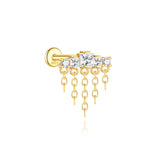 Valentina – Elegant gold earrings with delicate curvature.