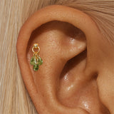 Jasmina – Gold earrings with elegant simplicity.