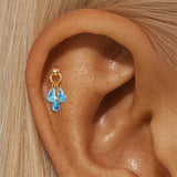 Jasmina – Gold earrings with elegant simplicity.