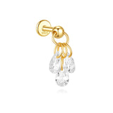 Jasmina – Gold earrings with elegant simplicity.