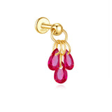 Jasmina – Gold earrings with elegant simplicity.
