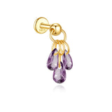 Jasmina – Gold earrings with elegant simplicity.