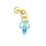 Jasmina – Gold earrings with elegant simplicity.