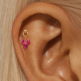 Jasmina – Gold earrings with elegant simplicity.