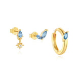 Petra – Elegant gold earrings with organic design.