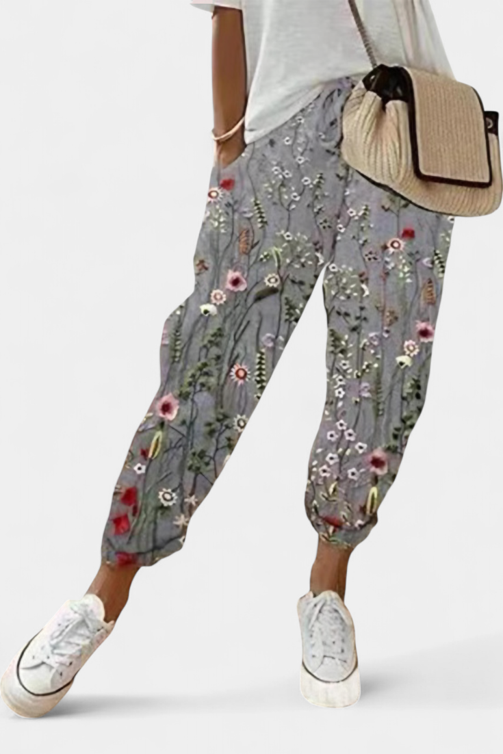 Mely Relaxed Fit Linen Pants with Timeless Style