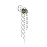 Sofie-Marie – Elegant gold earrings with a dynamic design.