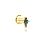 Sofie-Marie – Elegant gold earrings with a dynamic design.
