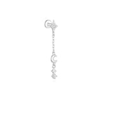 Selina – Elegant gold earrings with a mobile design.