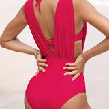 Francisca™ | Luxury Shaping Swimsuit with Deep V-Neck